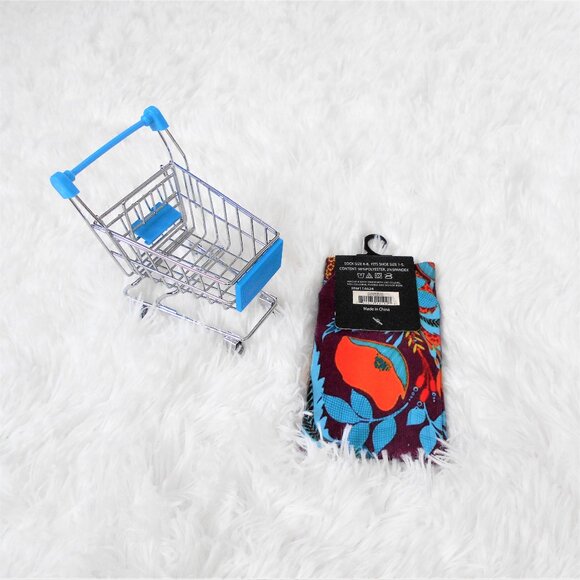 Versace Boys Socks Abbigliamento Sportivo SRL Size 6-8 Burg Multi Floral Kids - Picture 2 of 9